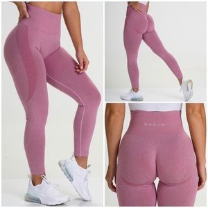 NVGTN Pastel Pink Contour Seamless Leggings